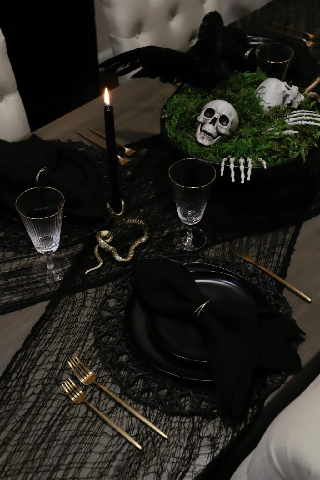 Hauntingly Chic Tablescape - IsabelxMarie